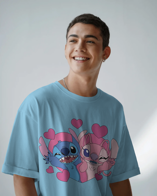 Stitch and Angel Oversized T-Shirt Blog